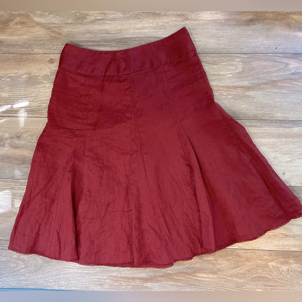 Ann Taylor linen skirt (lined)